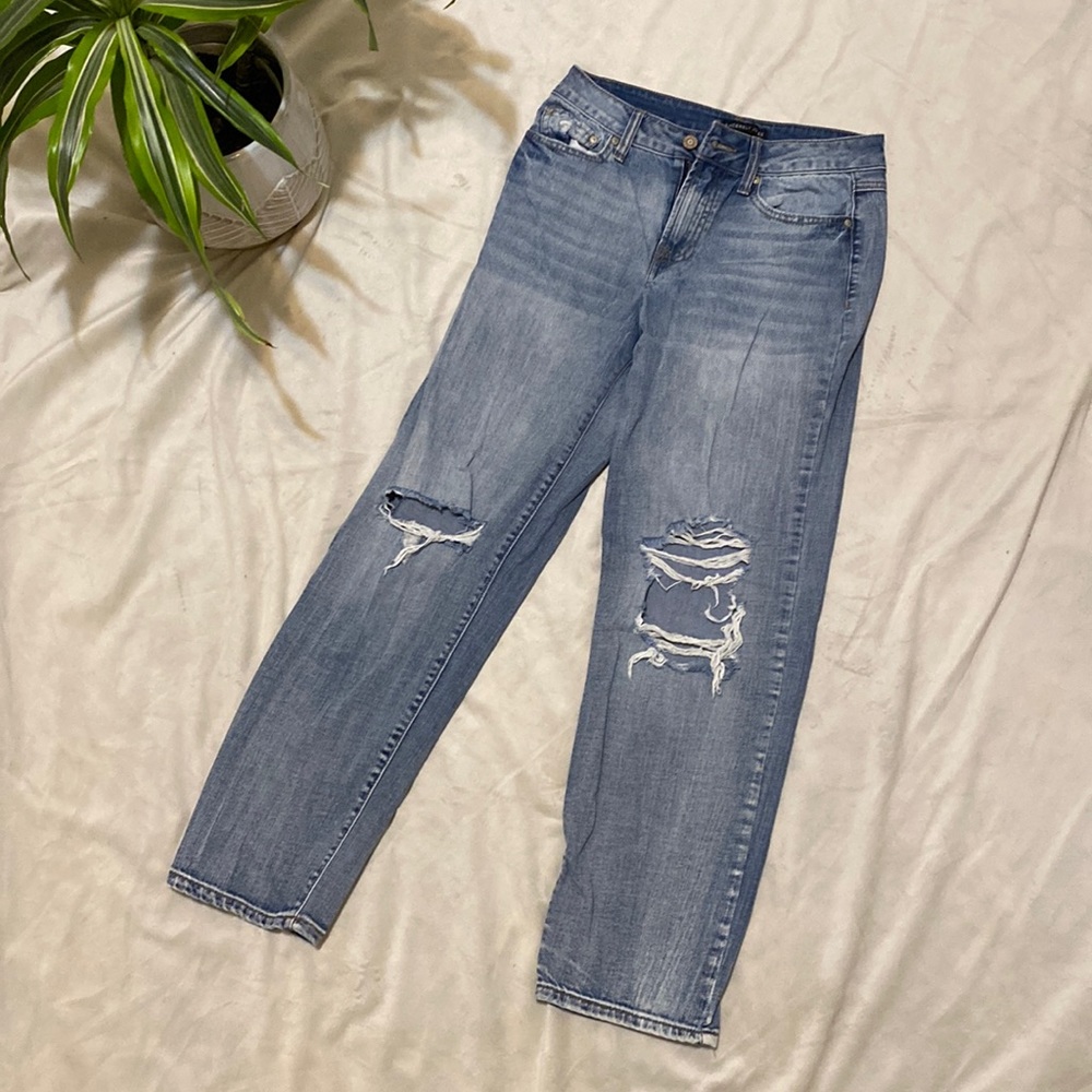 Sincerely Jules straight leg distressed jeans size 3/26